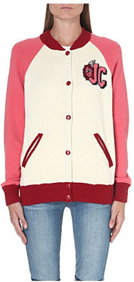 Juicy Couture Varsity knitted bomber jacket