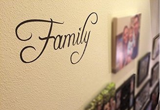 Family Decal Wall Sticker Quote: Removable Decoration Wall Art for Your Decor. Won't Damage Walls or Need to Repaint If Removed. Add to a Photo Collage of Your Loved Ones. Fun & Easy Way to Add Home Decor