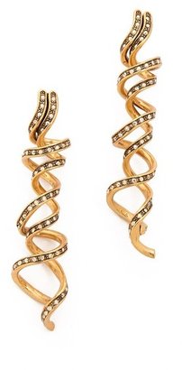 Oscar de la Renta Spiral Earrings