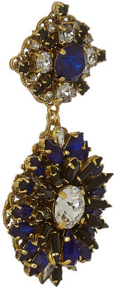 Erickson Beamon Queen Bee gold-plated Swarovski crystal earrings