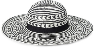 Forever 21 Patterned Straw Sun Hat