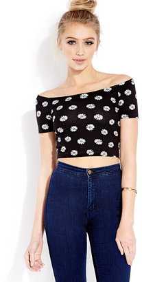 Forever 21 Throwback Blooms Crop Top