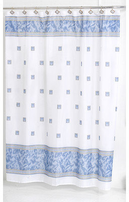Carnation Home Fashions Windsor Polyester Shower Curtain
