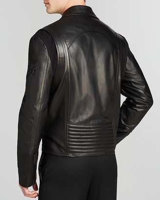 Public School Leather Biker Jacket