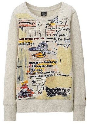 Uniqlo WOMEN SPRZ NY L/S Sweat Pullover(Jean Michel Basquiat)