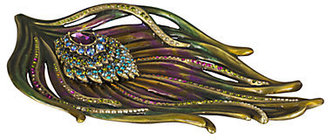 Jay Strongwater Peacock Feather Trinket Tray