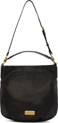 Marc by Marc Jacobs Black Grained Leather Hillier Hobo Bag