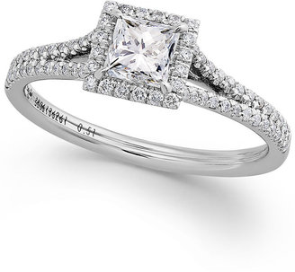 Platinum Certified Diamond Halo Engagement Ring (3/4 ct. t.w.)