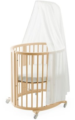 Stokke Sleepi Mini Crib, Drape Rod & Mattress Bundle