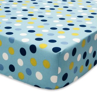 Bed Bath & Beyond True Baby Space Bot Dot Fitted Sheet