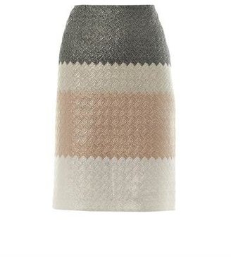 Missoni Tri-colour metallic basketweave skirt