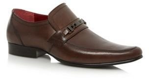 Red Tape Brown 'Luther' point toe slip on shoes