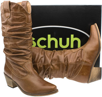 Schuh Womens Tan Gily Slouch Cowboy Boots