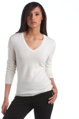Lord & Taylor Cashmere V-Neck Sweater