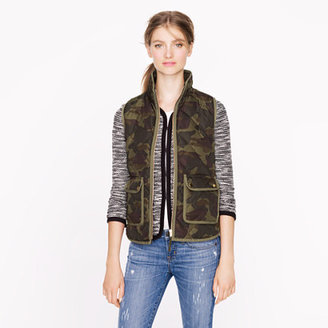 Camo Excursion quilted vest in