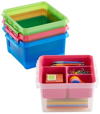 Container Store Square Colorwave Smart Store Tote Green