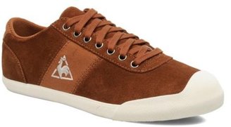 Le Coq Sportif Women's Lilas Suede Low rise Trainers in Brown