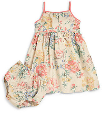 Ralph Lauren Infant's Two-Piece Floral Sundress & Bloomers Set