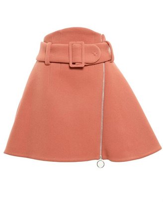 Carven A-Line Wool Skirt
