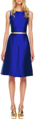 Michael Kors A-Line Shantung Dress