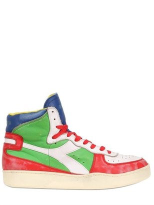 Diadora Limit.ed 1984 Leather High Top Sneakers