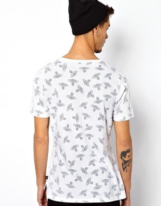 Vivienne Westwood T-Shirt All Over Orb Print
