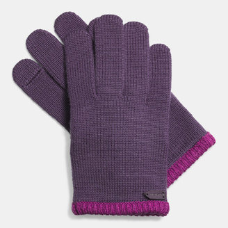 Coach Colorblock Knit Glove