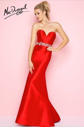 Mac Duggal Flash - 66091 Bustier Gown In Red