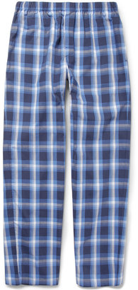 Sunspel Check Brushed-Cotton Pyjama Trousers