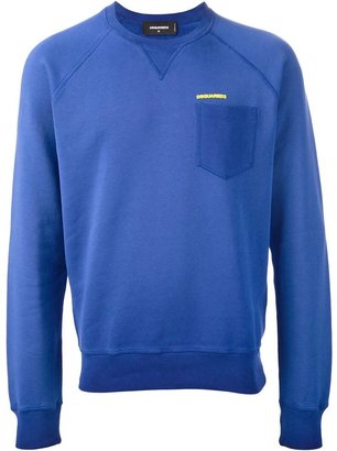 DSquared 1090 DSQUARED2 pocket chest sweatshirt