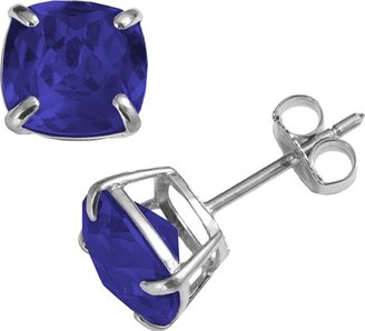Unbranded Designs by Gioelli Sterling Silver Lab-Created Sapphire Stud Earrings