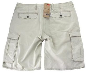 Levi's New Nwt Men's Premium Cotton Cargo Shorts Original Relaxed Fit Beige