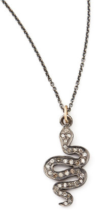 Black Diamond Zoe Chicco Snake Pendant Necklace