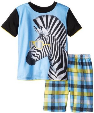 Komar Kids Big Boys' Mohawk Zebra Pajama Short Set