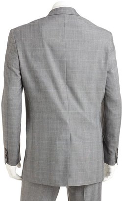 Chaps classic-fit glen plaid black & white suit jacket - men