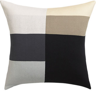 CB2 B/W Panels 20" Pillow With Feather Insert