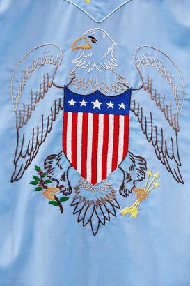 UO 2289 Urban Renewal Vintage Vintage Eagle Embroidered Shirt