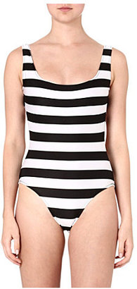 Norma Kamali William striped swimsuit