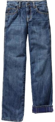 Old Navy Boys Flannel-Lined Jeans