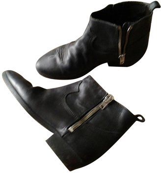 Golden Goose Black Leather Ankle boots
