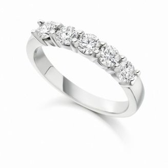 Clarity Ladies luxury handcrafted 18ct white gold,0.75ct diamond set eternity ring