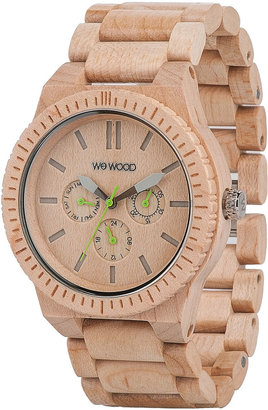 WeWood Watches 28984 WeWood Watches Kappa Maple Wood Chrono Watch, Beige