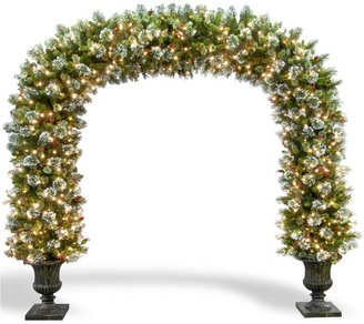 National Tree 8-Foot 6-Inch Wintry Pine Pre-Lit Archway with Clear Lights