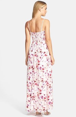 Jessica Simpson Print Chiffon Maxi Dress