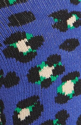 Kate Spade Cheetah Pattern Ankle Socks