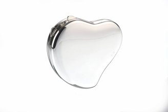 Arthur Price Silver plated heart compact mirror