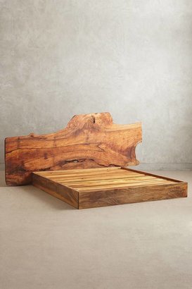 Anthropologie Live Edge Wood King Bed