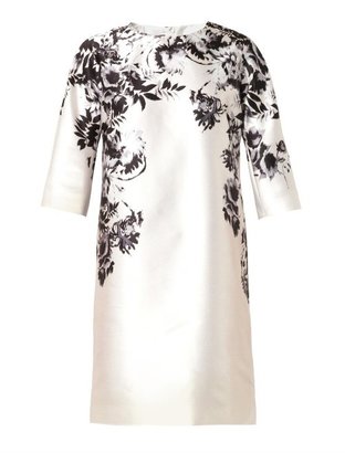 Giambattista Valli Floral-print satin-crepe dress