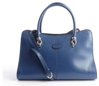 Tod's indigo leather medium 'Sella' convertible bag