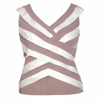 House of Fraser Chesca Plus Size Bias Strip Top
